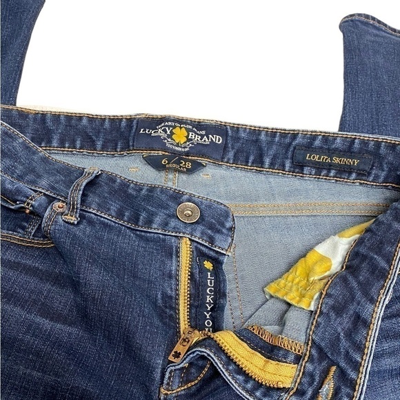 Lucky Brand Lolita skinny ladies denim jeans size 6/28 regular. - Picture 2 of 11